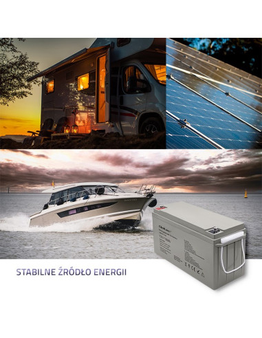 Qoltec Akumulator Agm 12V | 150Ah | Max.2250A