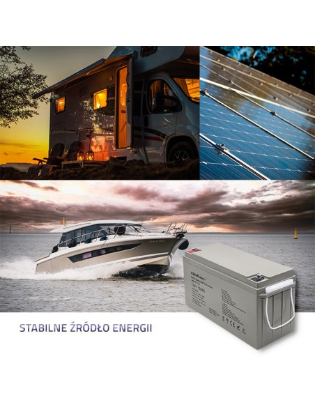 Qoltec Akumulator Agm 12V | 150Ah | Max.2250A