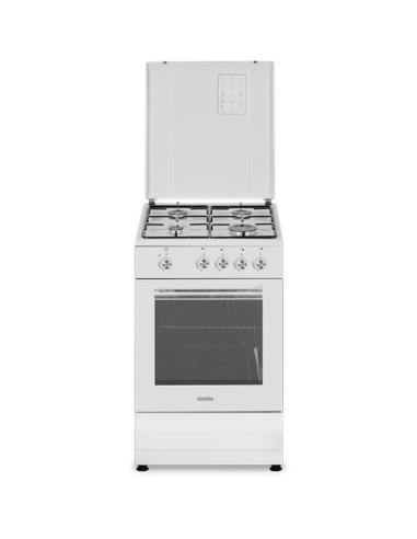 Simfer | Kuchenka | 4401Sgrbb.1 | Typ Płyty Gazowej | Typ Piekarnika Gazowy | Biały | Szerokość 50 Cm | Głębokość 55 Cm | 49 L
