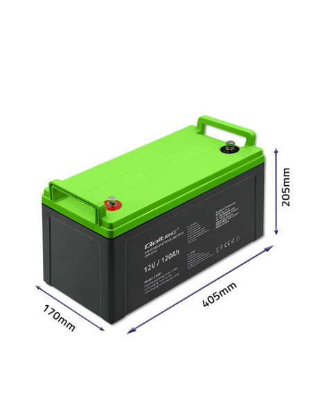 Qoltec Akumulator Żelowy 12V | 120Ah | Gel