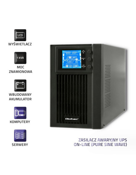 Zasilacz Qoltec 53042 (Mt  1000Va)