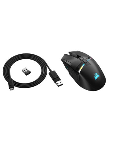 Corsair Ch-931A011-Eu Myszka Gaming Po Prawej Stronie Rf Wireless + Bluetooth Optyczny 26000 Dpi