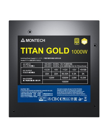 Zasilacz Do Komputera Montech Titan 1000 - 1000W