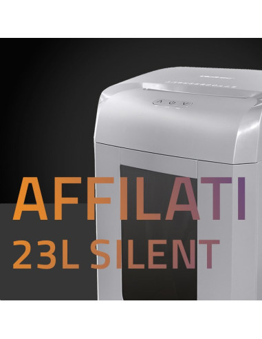 Qoltec Niszczarka Affilati 23L Silent | Micro Cut