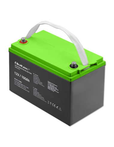 Qoltec Akumulator Żelowy 12V | 100Ah | Gel