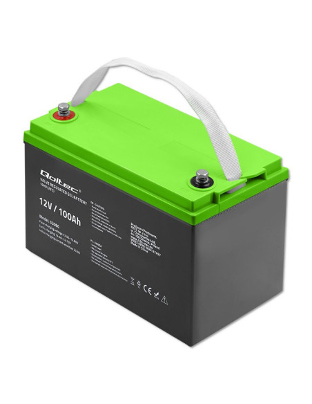 Qoltec Akumulator Żelowy 12V | 100Ah | Gel