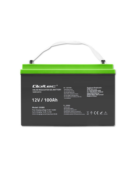Qoltec Akumulator Żelowy 12V | 100Ah | Gel