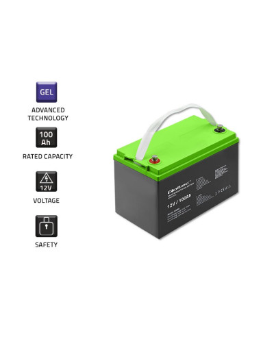 Qoltec Akumulator Żelowy 12V | 100Ah | Gel