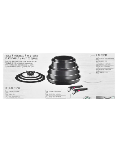 Zestaw Garnków Tefal Ingenio Easy Cook Clean 13Ele.
