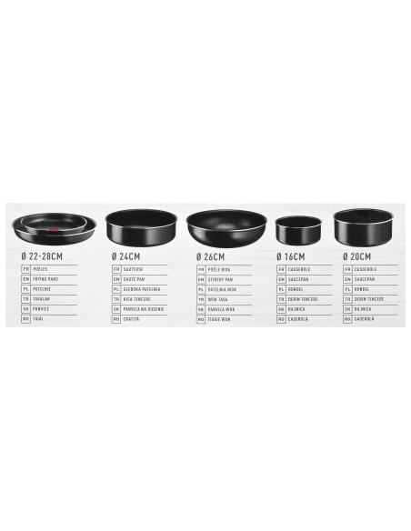 Zestaw Garnków Tefal Ingenio Easy Cook Clean 13Ele.