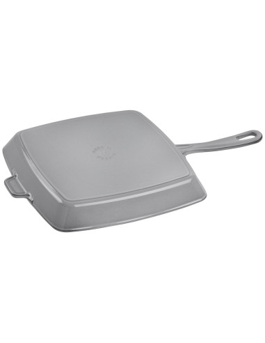 Kwadratowa Patelnia Żeliwna Grillowa Staub 40501-109-0 - Grafitowa 30 Cm