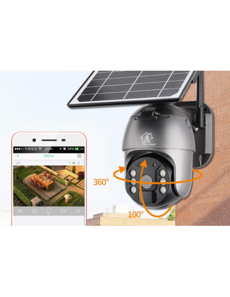 Extralink Kamera Mystic 4G Ptz Z Panelem Solarnym