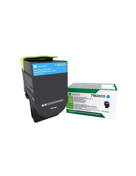 Lexmark 71B20C0 Kaseta Z Tonerem 1 Szt. Oryginalny Cyjan