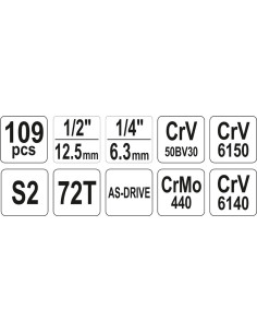 Yato Yt-38891 Zestaw Kluczy I Narzędzi- 109 Sztuk 2