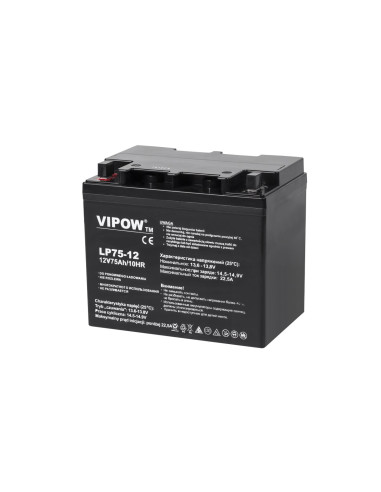 Akumulator Żelowy Vipow 12V 75Ah