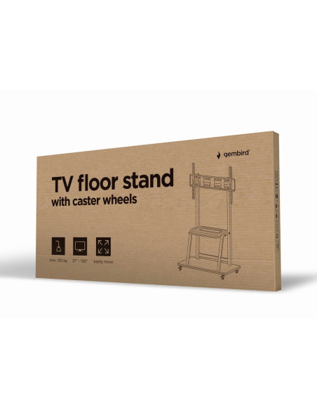 Gembird Stojak Pod Telewizor 37" - 100" Mobilny - Na Kółkach, Vesa Max 800 X 600Mm