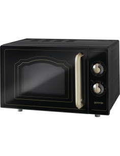 Kuchenka Mikrofalowa Gorenje Z Grillem Mo4250Clb Free Standing, 20 L, Grill, Mechanic, 700 W, Black, Defrost Function