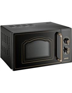 Kuchenka Mikrofalowa Gorenje Z Grillem Mo4250Clb Free Standing, 20 L, Grill, Mechanic, 700 W, Black, Defrost Function 2