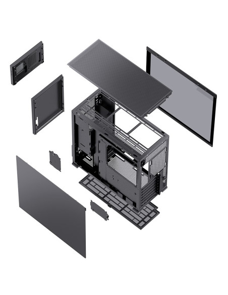 Jonsbo D41 Mesh Screen Atx Tempered Glass - Black