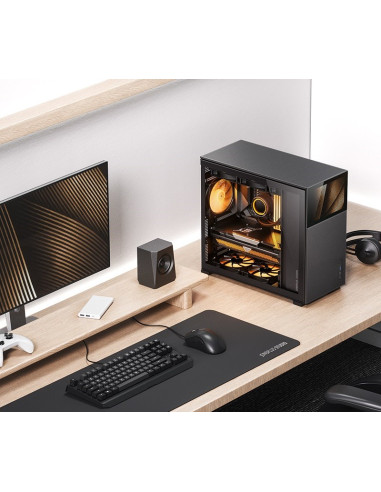 Jonsbo D41 Mesh Screen Atx Tempered Glass - Black