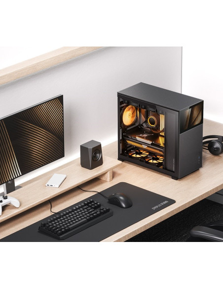 Jonsbo D41 Mesh Screen Atx Tempered Glass - Black