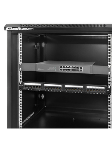 Qoltec Szafy Rack 19" | 12U | 600X635X600 | Perforowane Drzwi