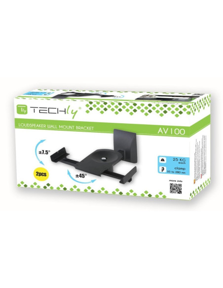 Techly Ica-Sp Ss201 Montaż Głośników Ściana Czarny