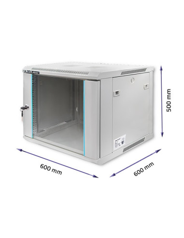 Qoltec Szafa Rack 19" | 9U | 600X500X600
