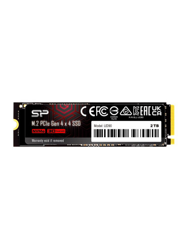 Ssd Silicon Power 2Tb Ud90 Nvme 4.0 Gen4 Pcie M.2