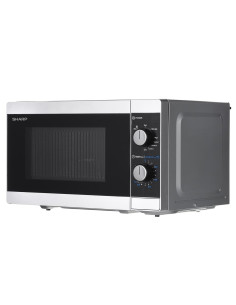 Kuchenka Mikrofalowa Sharp Yc-Mg01E-S (800W  20L  Kolor Srebrny)