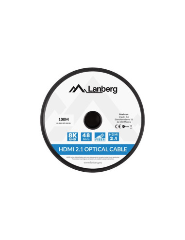 Lanberg Kabel Hdmi M/M V2.1 100M 8K Optyczny Aoc