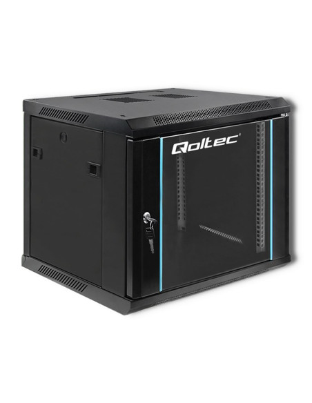 Qoltec Szafa Rack 19" | 9U | 600 X 500 X 600