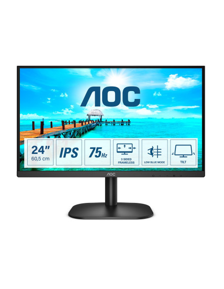 Aoc B2 24B2Xh/Eu Led Display 60,5 Cm (23.8") 1920 X 1080 Px Full Hd Czarny