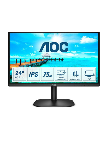 Aoc B2 24B2Xh/Eu Led Display 60,5 Cm (23.8") 1920 X 1080 Px Full Hd Czarny