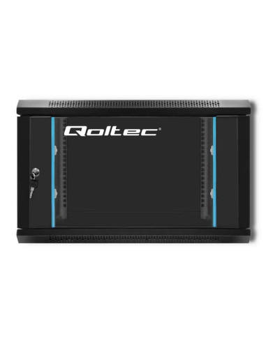 Szafa Wisząca Qoltec Rack 19" 6U 600X370X600 Czarna
