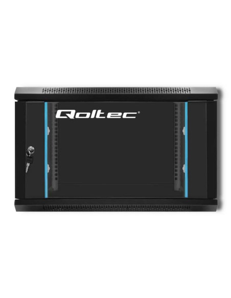Szafa Wisząca Qoltec Rack 19" 6U 600X370X600 Czarna