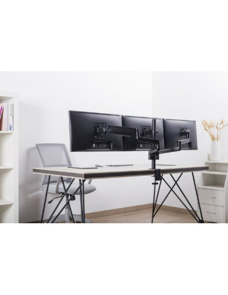 Gembird Biurkowe Regulowane Ramię/Uchwyt Na 3 Monitory 17-27, Vesa 100X100Mm, Do 7 Kg