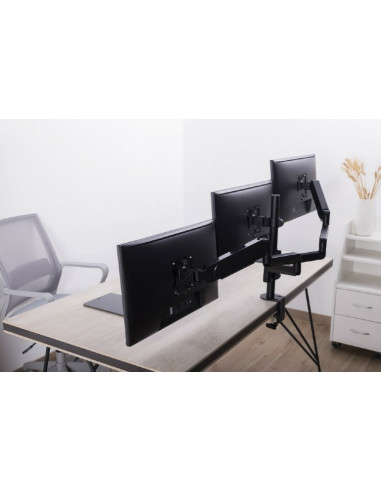 Gembird Biurkowe Regulowane Ramię/Uchwyt Na 3 Monitory 17-27, Vesa 100X100Mm, Do 7 Kg