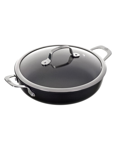 Patelnia Ballarini Alba Głęboka Z 2 Uchwytami Tytanowa 28 Cm Albg3Ed.28D