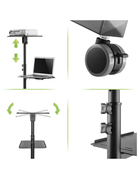 Techly Ica-Tb Tpm-10 Stojak Na Laptop Czarny