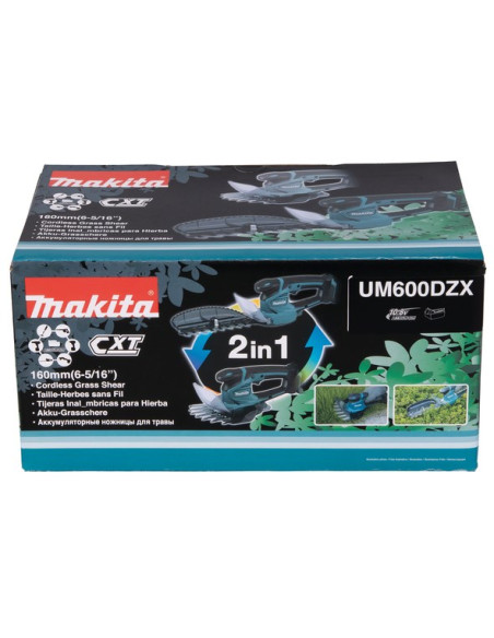 Nożyce Do Żywopłotu I Trawy Aku Um600Dzx Makita