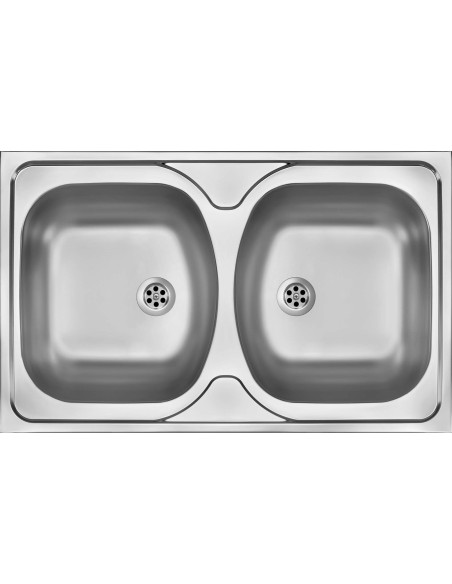 Zlewozmywak Stalowy 2-Komorowy - Nakładany Zm5 3200 5907650845799