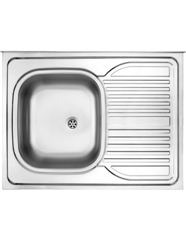 Zlewozmywak Stalowy 1-Komorowy Z Ociekaczem Po Prawej Stronie - Nakładany Zm6 311P 5907650846536