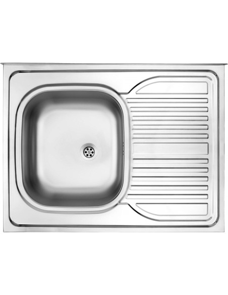 Zlewozmywak Stalowy 1-Komorowy Z Ociekaczem Po Prawej Stronie - Nakładany Zm6 311P 5907650846536