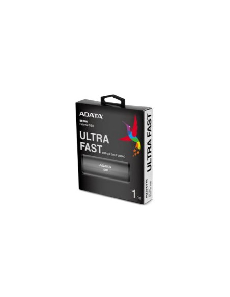 Adata Ase760 512 Gb Usb Type-C 3.2 Gen 2 (3.1 Gen 2) Szary, Tytan
