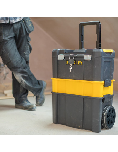 Stanley Essential Twarda Kaseta Na Narzędzie Plastik Szary, Żółty