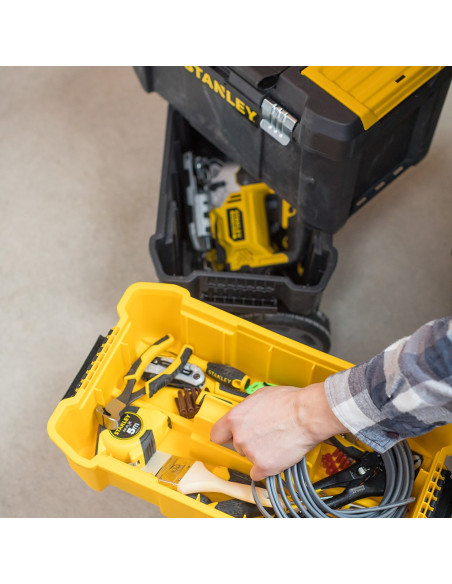 Stanley Essential Twarda Kaseta Na Narzędzie Plastik Szary, Żółty