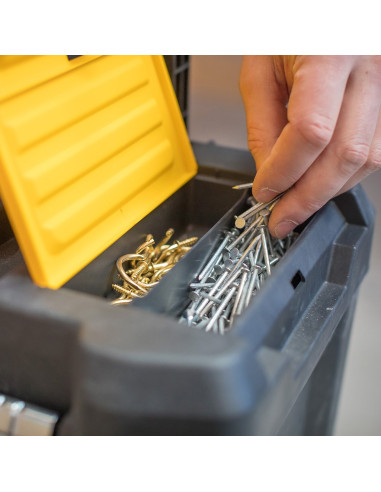Stanley Essential Twarda Kaseta Na Narzędzie Plastik Szary, Żółty
