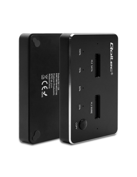 Qoltec Stacja Dokująca Dysków Ssd M.2 | Nvme | Sata | Usb-C | Dual 2 X 2Tb