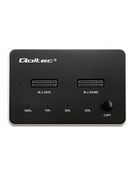 Qoltec Stacja Dokująca Dysków Ssd M.2 | Nvme | Sata | Usb-C | Dual 2 X 2Tb